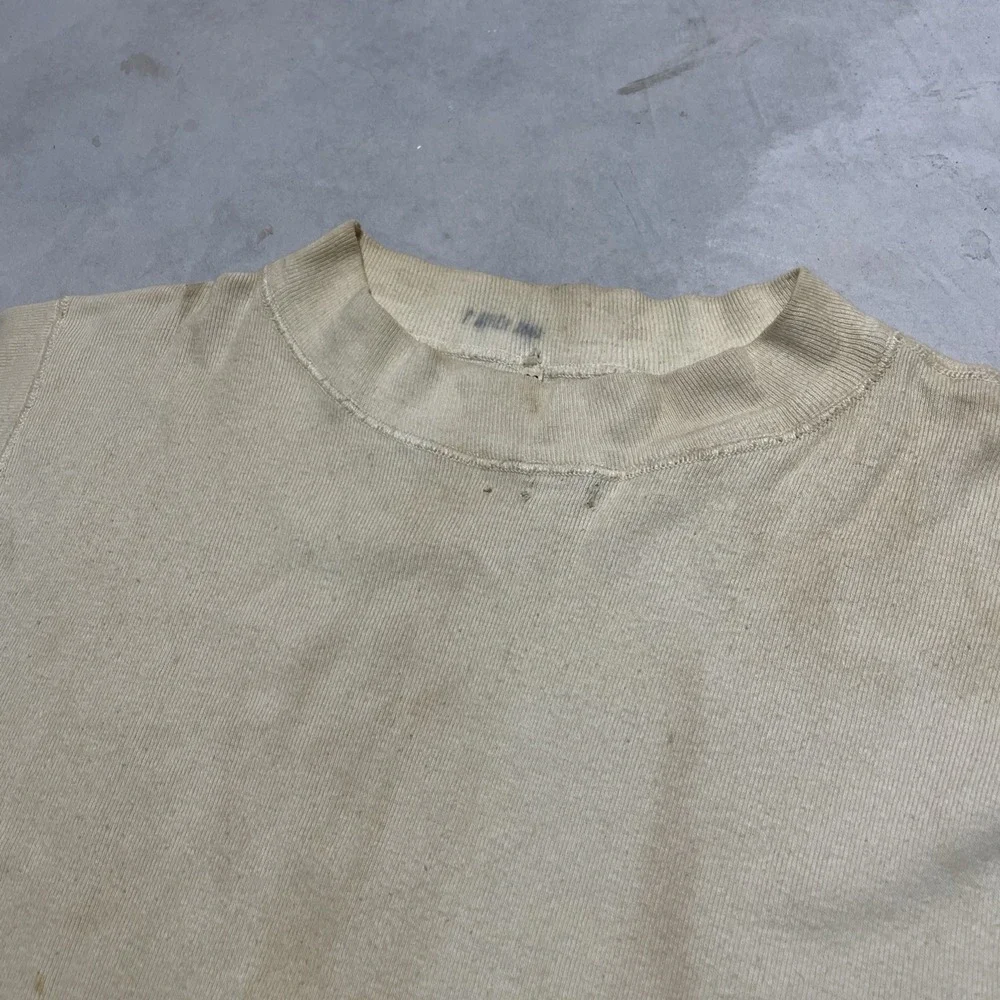 Rare Vintage 40s WWII USN US NAVY Sailors Pullover Undershirt T Shirt Size 38